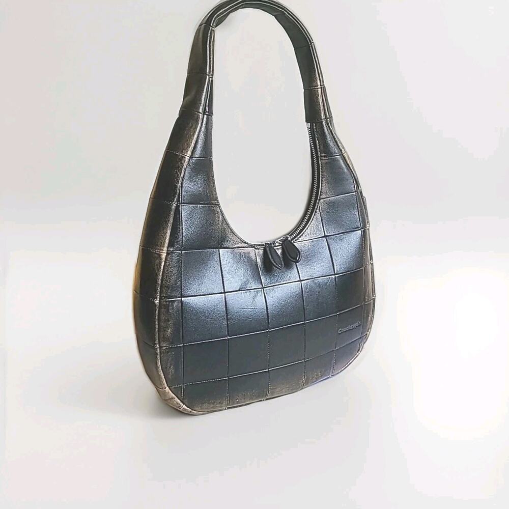 Nwot COACH Coachtopia Alter/Ego Collection LOVED Leather Checkered Shoulder Bag